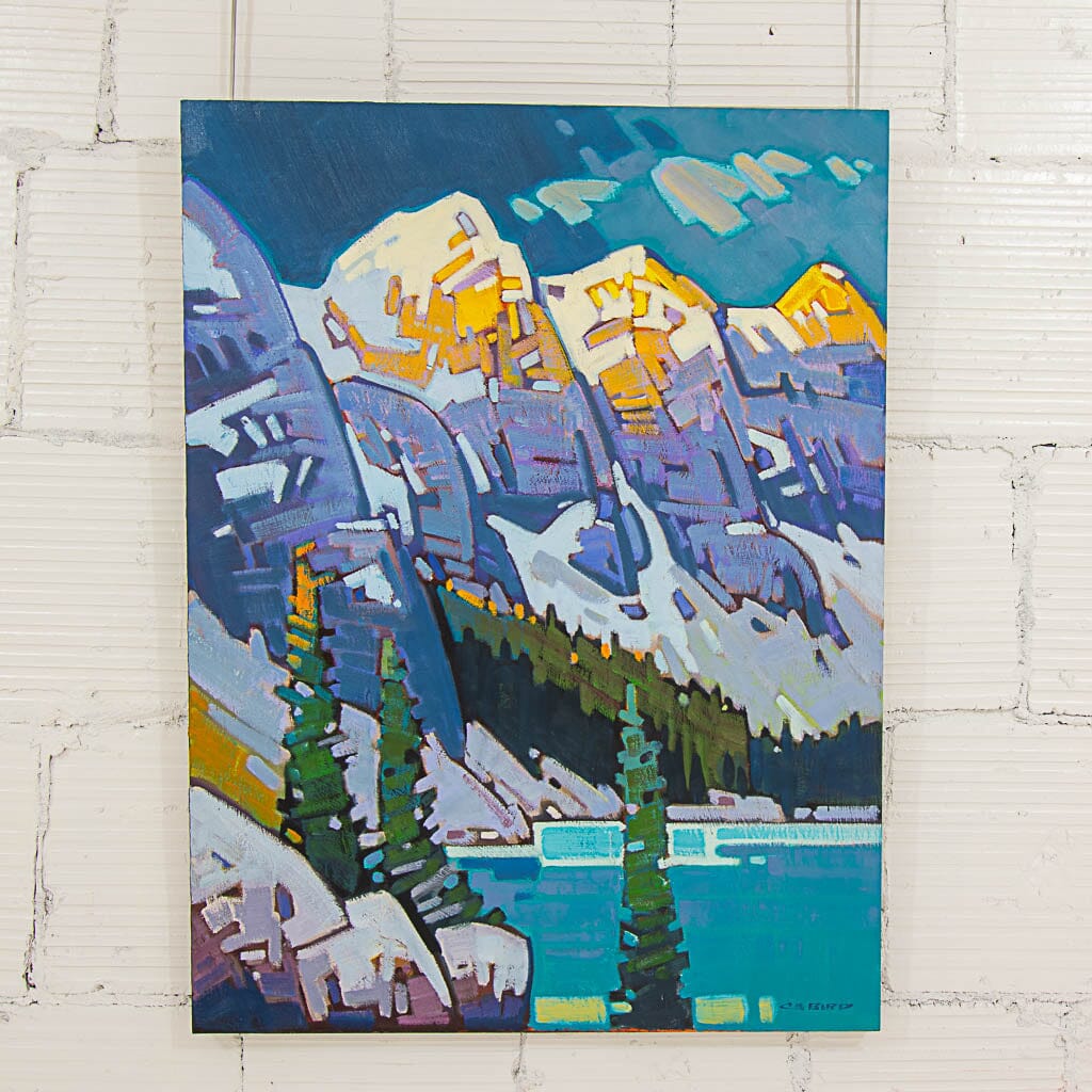 Alpenglow in the Valley of Ten | 40" x 30" Oil on Canvas Cameron Bird