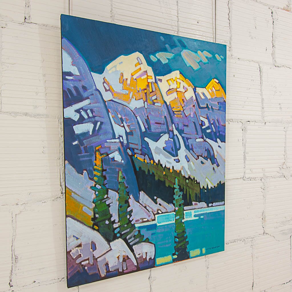 Alpenglow in the Valley of Ten | 40" x 30" Oil on Canvas Cameron Bird