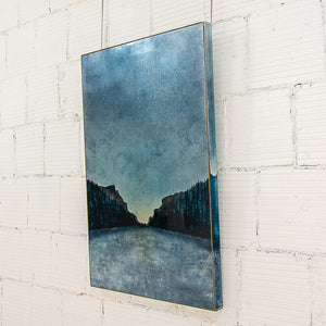 David Graff Distant Vantage | 46.5" x 30.5" mixed media on panel