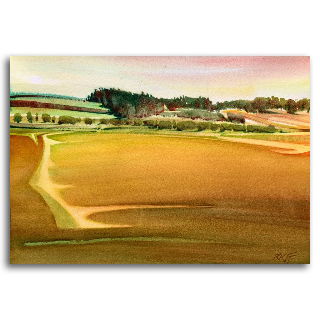 Ken Faulks Michell's Farm | 9" x 13" Watercolour