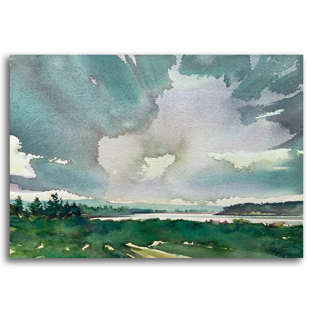 Ken Faulks Island View | 9" x 13" Watercolour