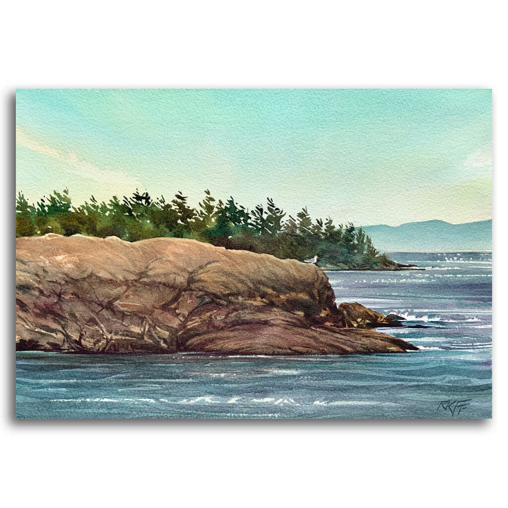 Sunny Canada Day | 9" x 13" Watercolour Ken Faulks