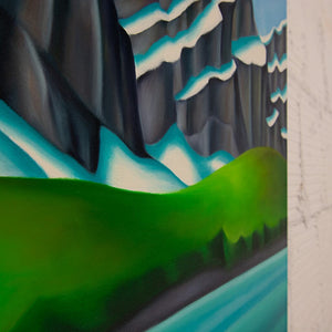 Dana Irving Wonder Wall | 24" x 58" Oil on Canvas