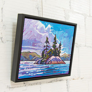 Ryan Sobkovich Afternoon Paddle to the Island | 16" x 20" Oil on Canvas
