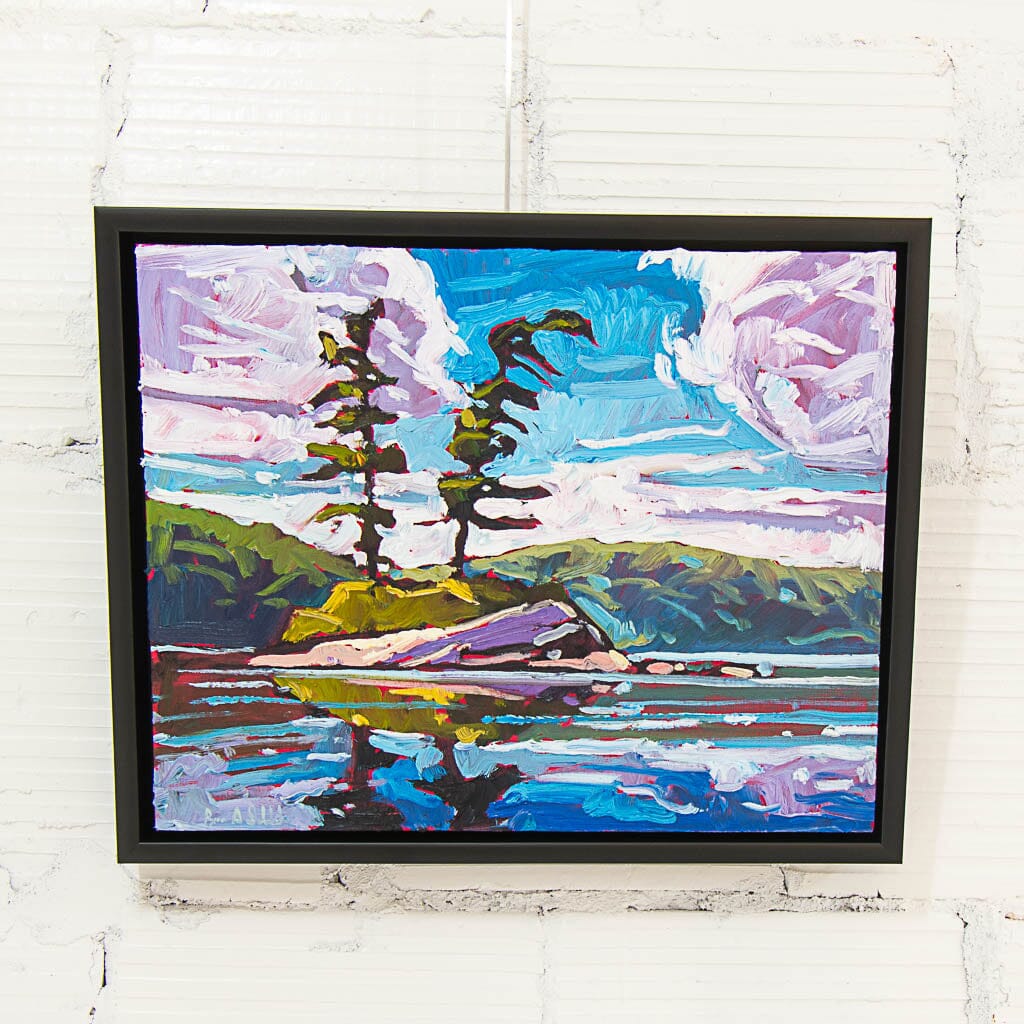 Island Reflections in July | 16" x 20" Oil on Canvas Ryan Sobkovich