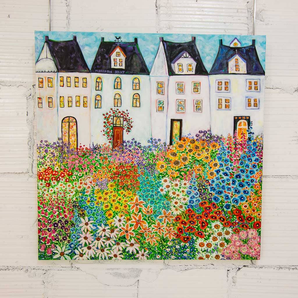 Madison Hart When Sun Shines - Flowers Grow | 30" x 30" Acrylic on Canvas