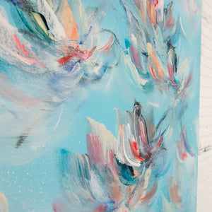 Vé Boisvert Feathers From Heaven | 30" x 30" Acrylic on Canvas