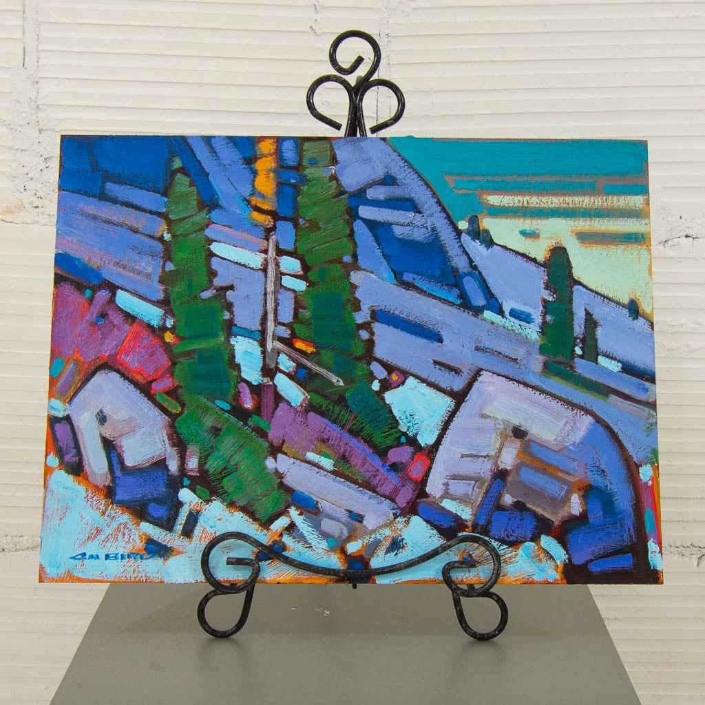 Late Light on Whistler Mountains | 12" x 16" Oil on Panel Cameron Bird