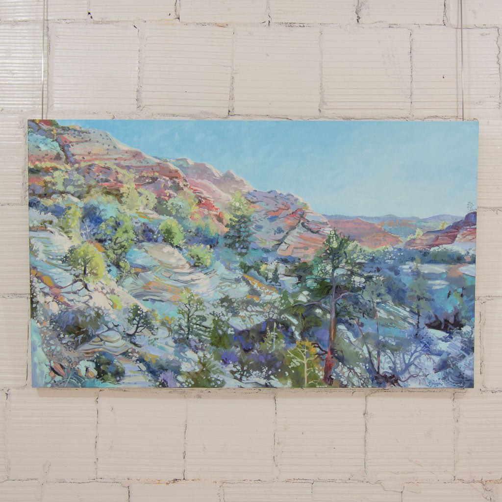 Naomi Cairns Mountainscape II | 36" x 60" Oil on Canvas
