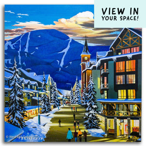 Whistler Sunset | 36" x 36"