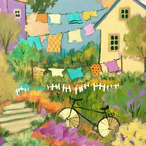 Claudette Castonguay À Chaque lundi... au village | 20" x 24" Acrylic on Canvas