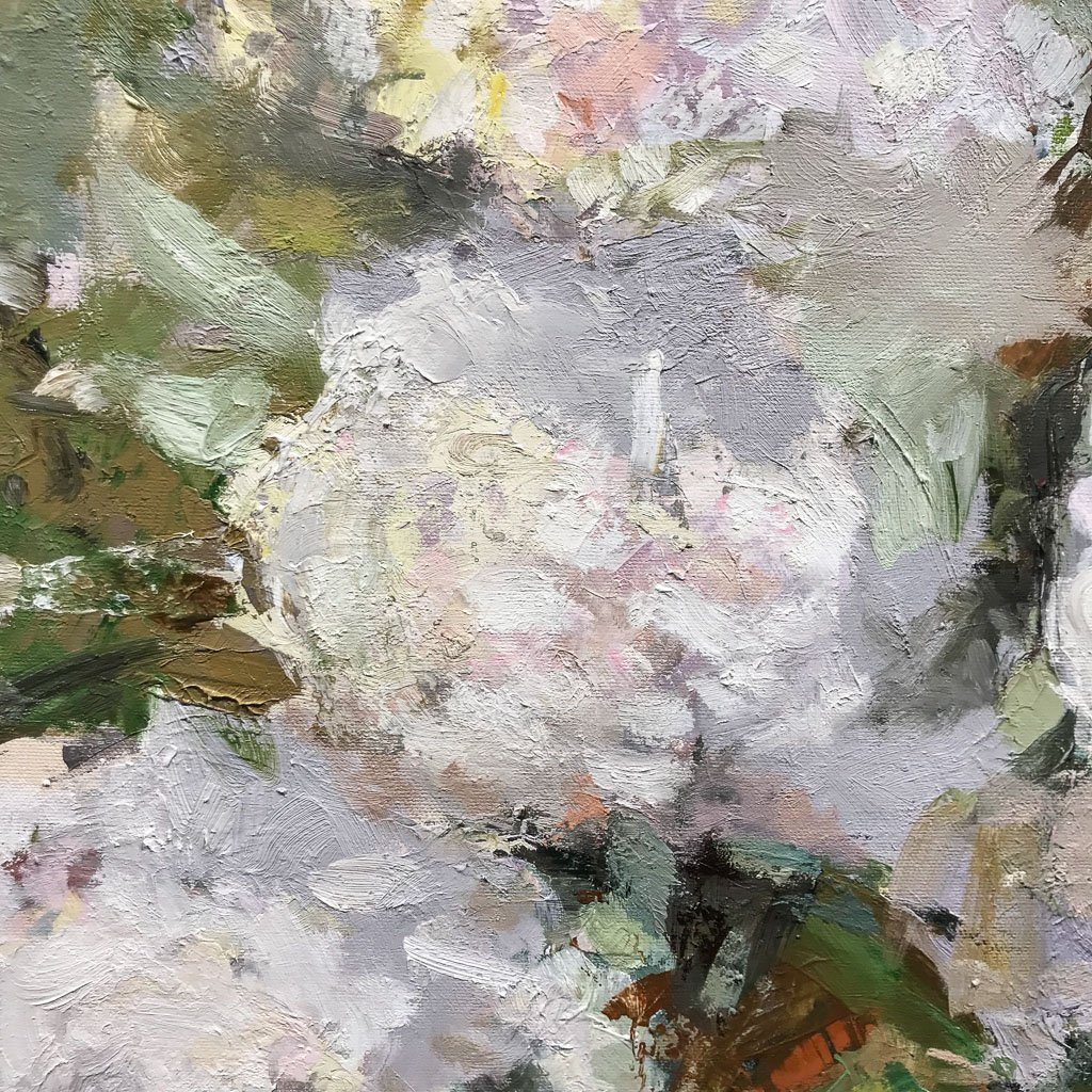 Gabryel Harrison Abundant Hydrangea | 30" x 24" Oil on Canvas