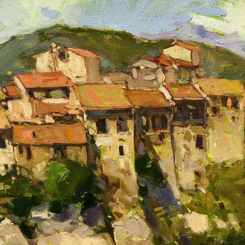 Paul Paquette Ancient Neighbours, South of France | 20" x 30" Oil on Canvas