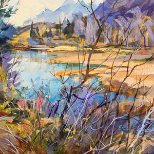 Brent Laycock RCA At the Beaver Ponds | 16" x 20" Acrylic on Canvas
