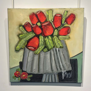 Josée Lord Bouquet dans un Pot | 24" x 24" Acrylic on Canvas
