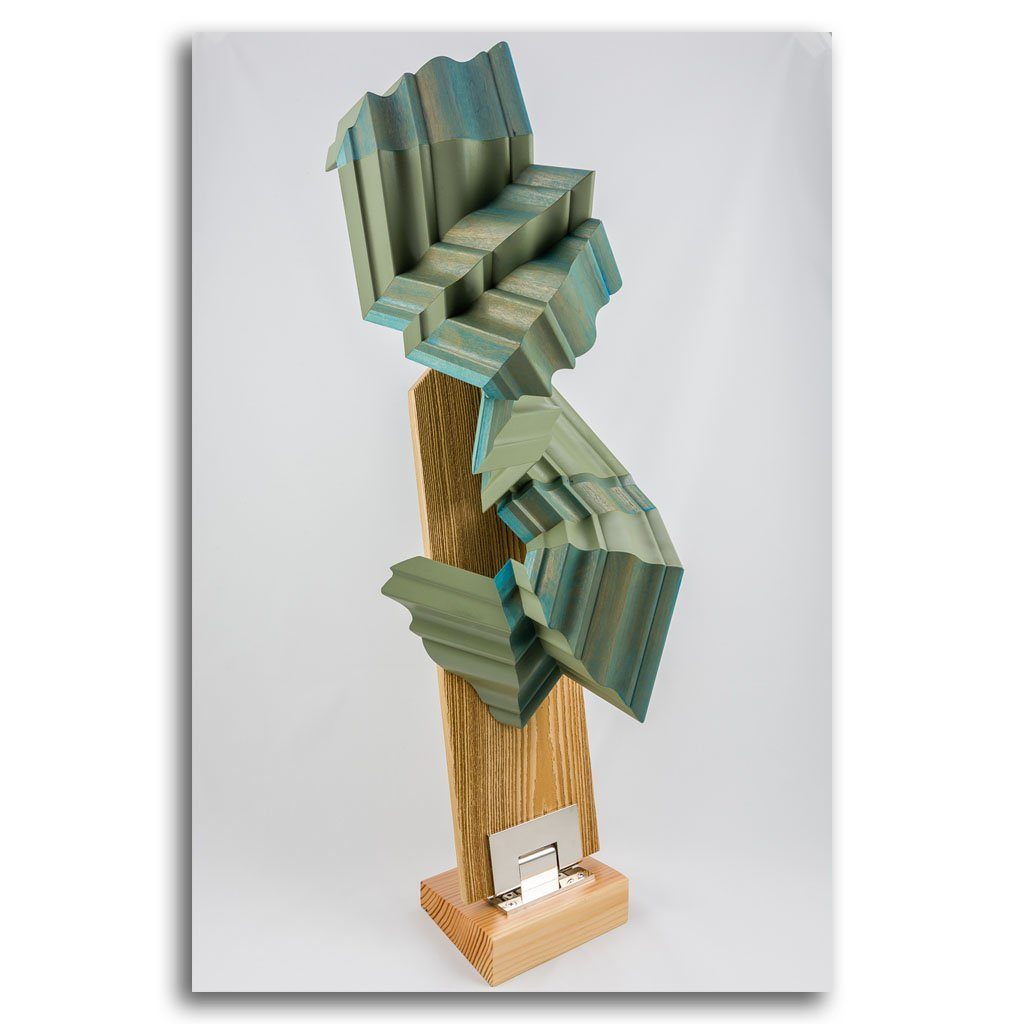 C 2013 | 29&quot; x 12&quot; Reclaimed Wood Mixed Media Sculpture Andrew Mirth
