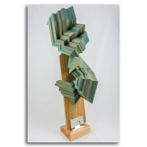 Andrew Mirth C 2013 | 29" x 12" Reclaimed Wood Mixed Media Sculpture