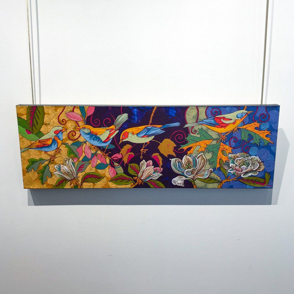 Grant Leier Class Reunion | 12" x 36" Acrylic on Canvas