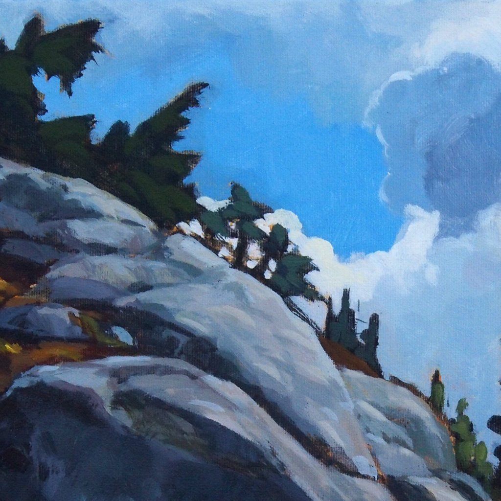 Steven Armstrong Clouds Like Mountains | 14" x 18" Acrylic on Canvas