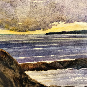 Ken Faulks Clover Point Rocks | 9" x 13" Watercolour