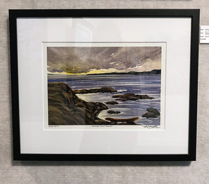 Ken Faulks Clover Point Rocks | 9" x 13" Watercolour