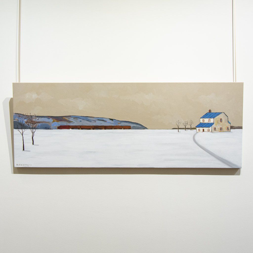 Alain Bédard Cross the Country | 18" x 48" Acrylic on Canvas