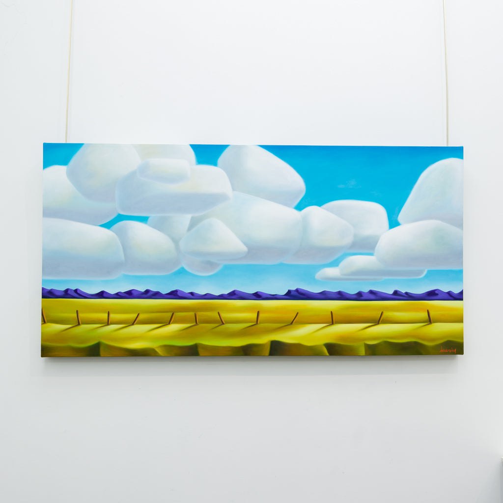 Marshmallow Sky | 24&quot; x 48&quot; Oil on Canvas Dana Irving