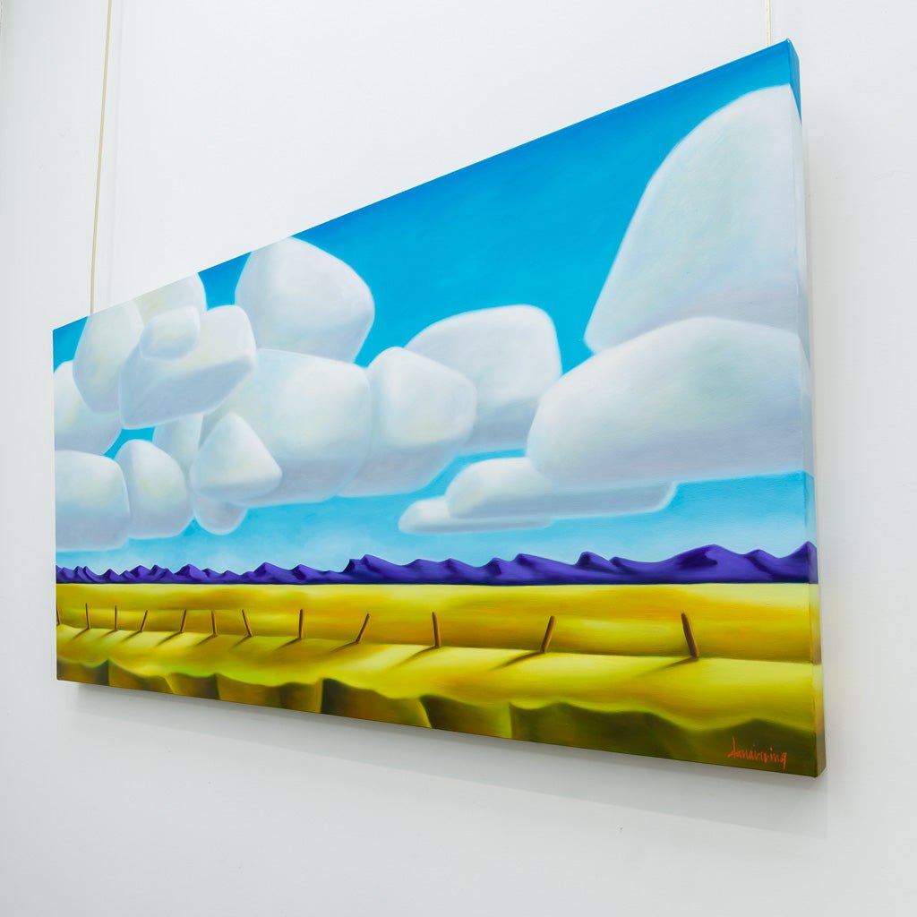 Marshmallow Sky | 24" x 48" Oil on Canvas Dana Irving