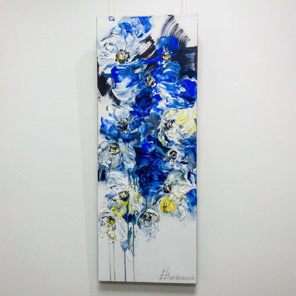 Elena Henderson Delicate Balance Series I 48" x 18" Acrylic on Canvas