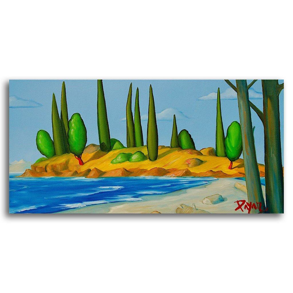 Dionisio Pt, Galiano | 12&quot; x 24&quot; Oil on Canvas Glenn Payan
