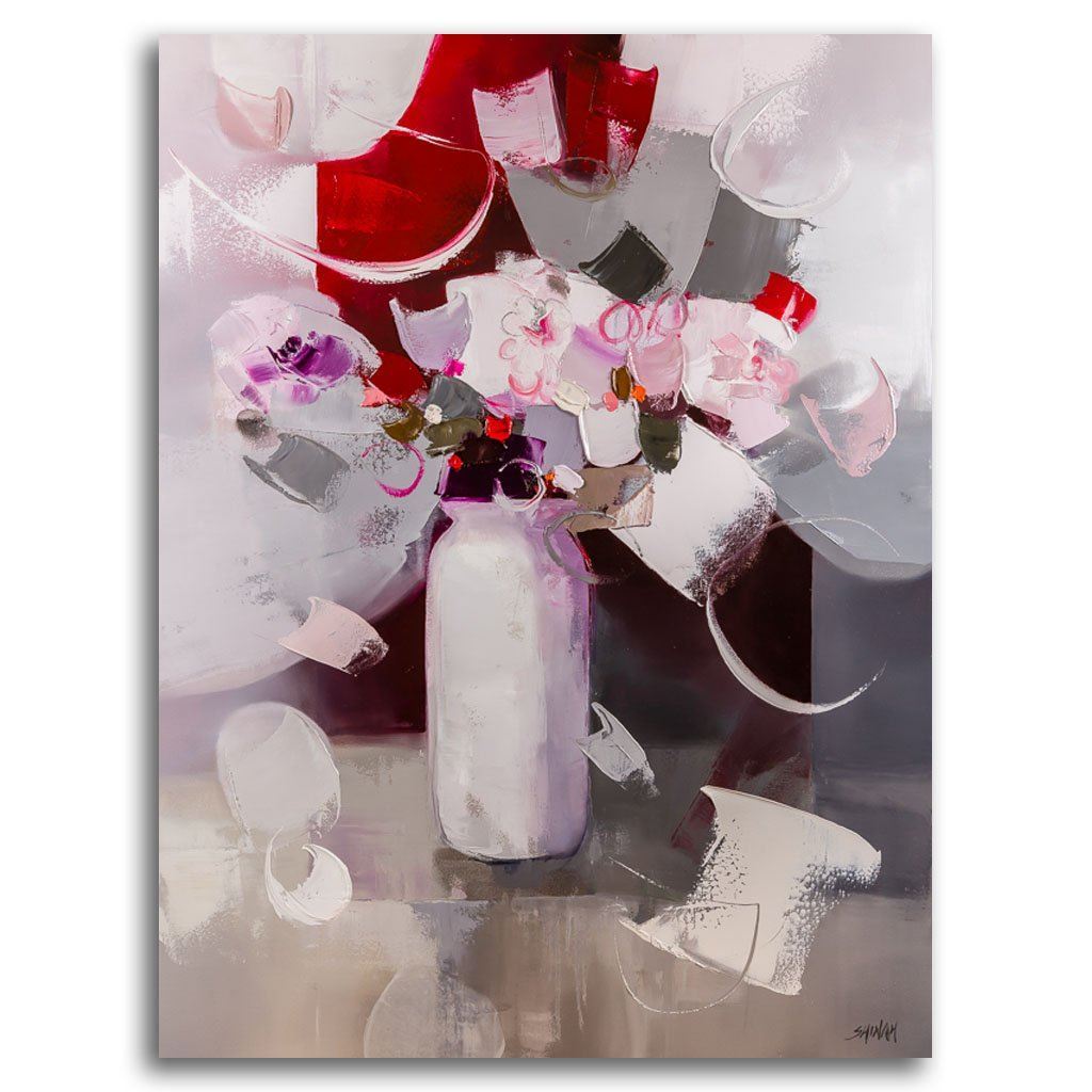Shinah Lee Embrace I | 48" x 36" Oil on Canvas