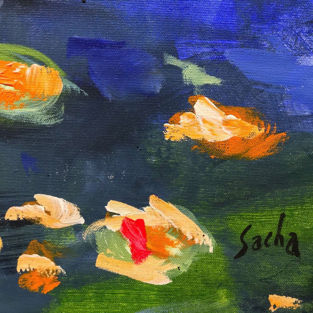 Étang 17 | 40" x 40" Acrylic on Canvas Sacha Barrette