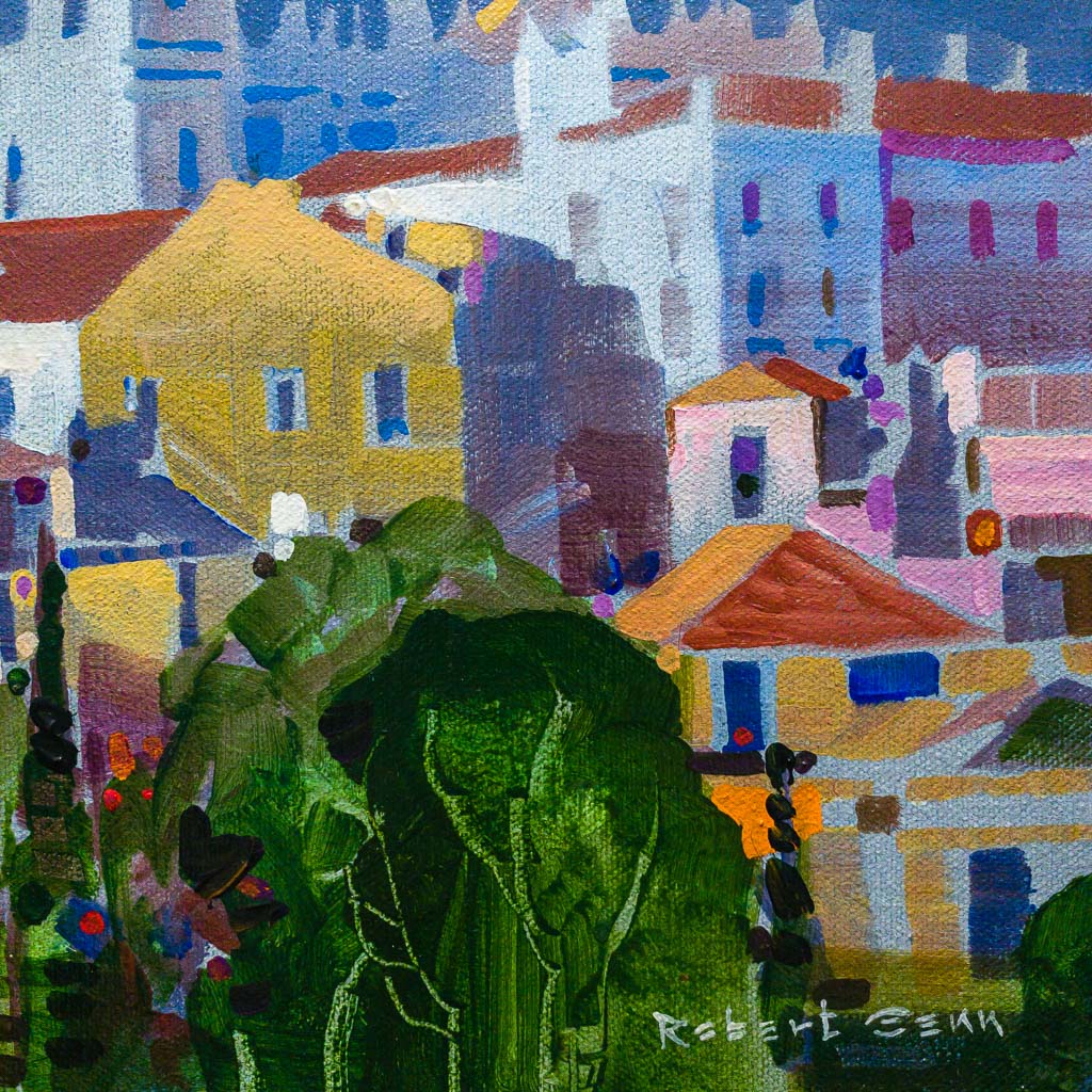 Evora, Portugal (2000) | 11" x 14" Acrylic on Canvas Robert Genn