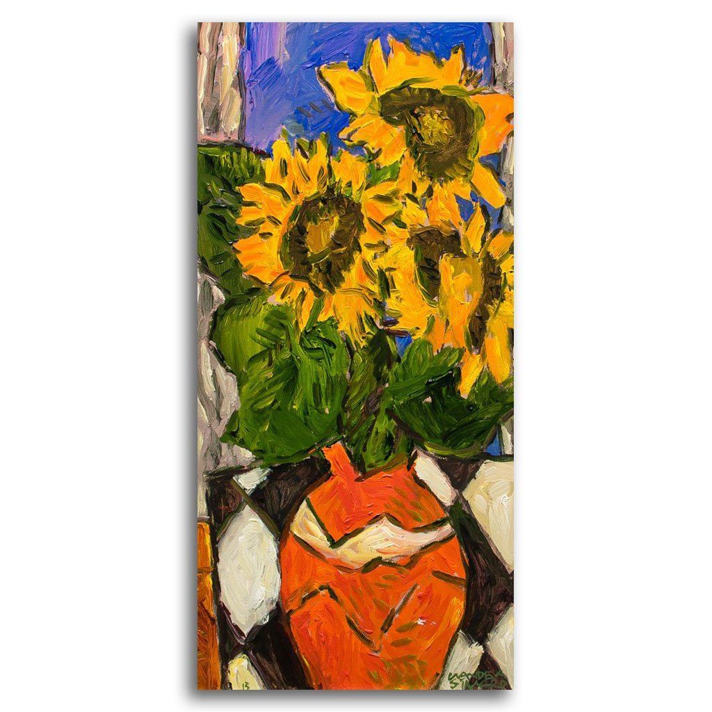 Fall Bouquet | 24&quot; x 12&quot; Acrylic on Canvas Claude A Simard