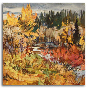 Brent Laycock RCA Fall Tapestry | 12" x 12" Acrylic on Canvas