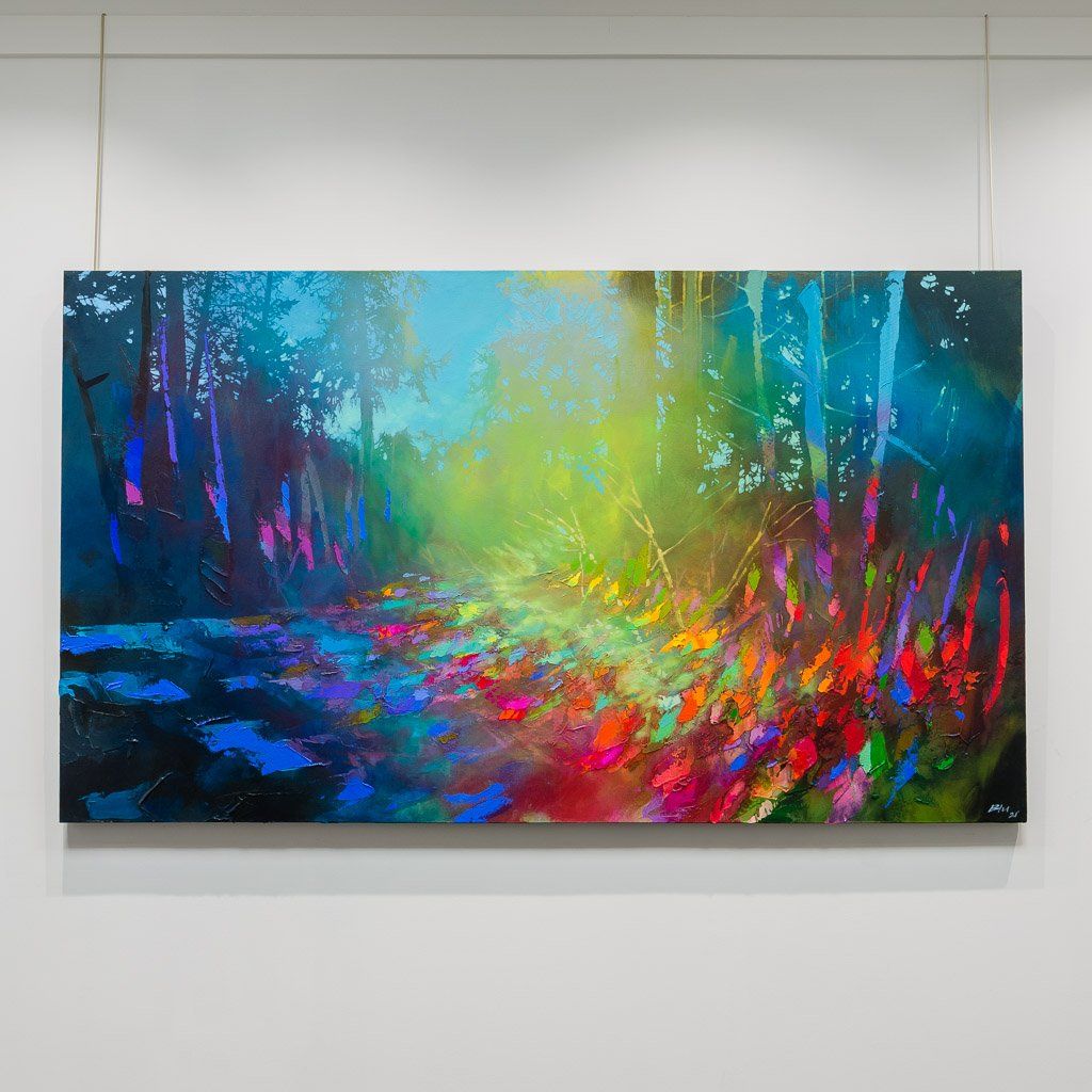 Feeling Invisible Here | 48" x 84" Mixed Media on canvas Blu Smith