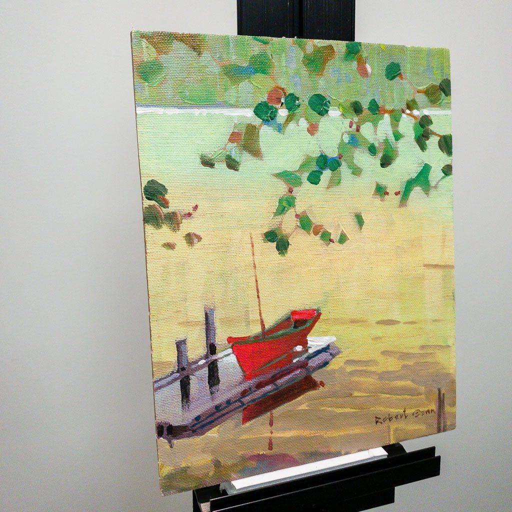 From the Cottage (2000) | 10" x 8" Acrylic on Canvas Board Robert Genn