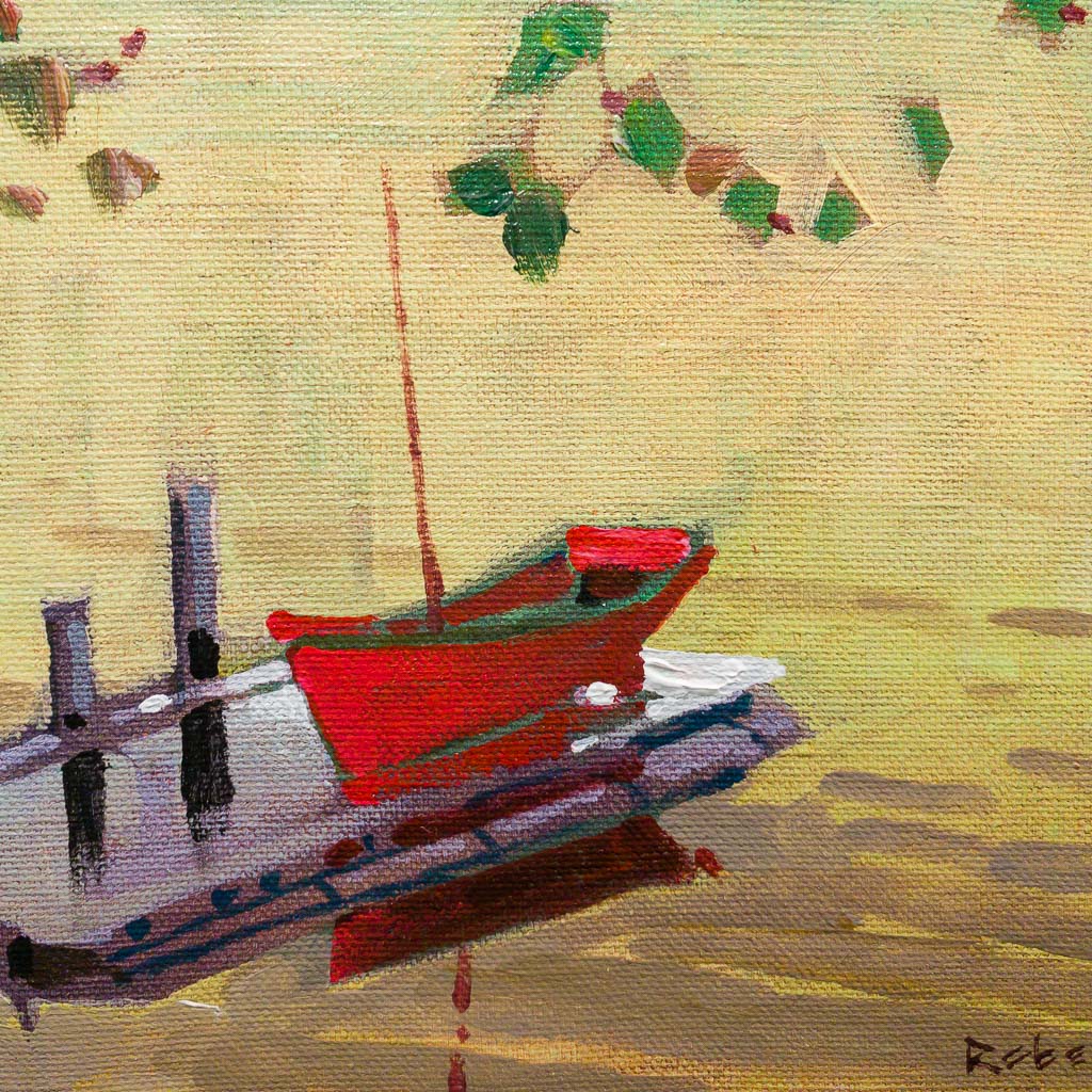 From the Cottage (2000) | 10" x 8" Acrylic on Canvas Board Robert Genn
