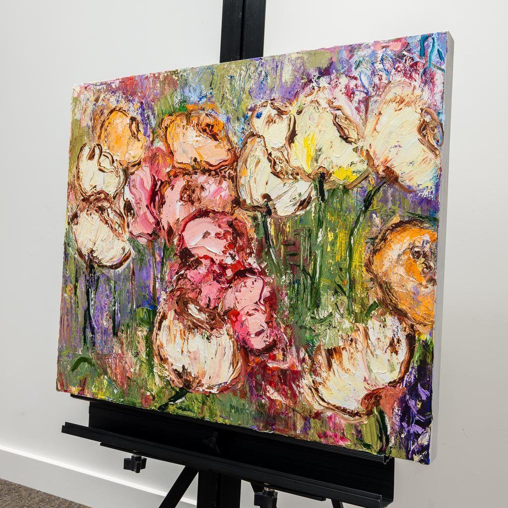 Garden Poppies | 20" x 24" Oil on Canvas Gerda Marschall
