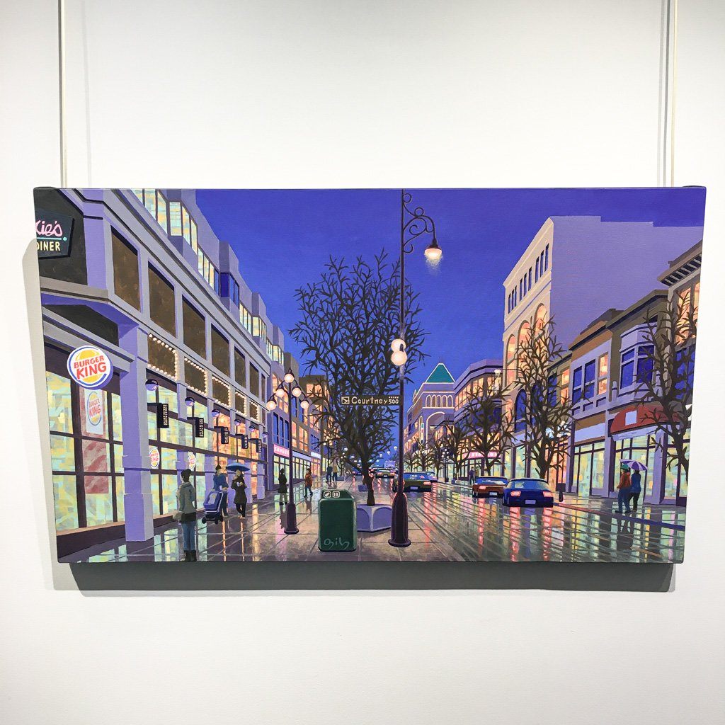 Government Street | 27" x 46" Oil on Canvas John Ogilvy