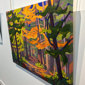 Mary Ann Laing Hogging the Limelight | 30" x 40" Oil on Canvas