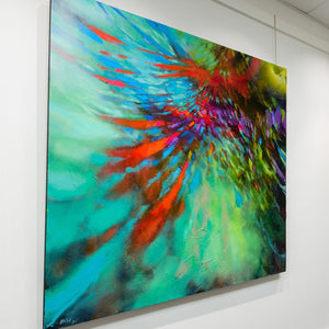 Blu Smith Hold the Line | 60" x 66" Mixed Media on canvas