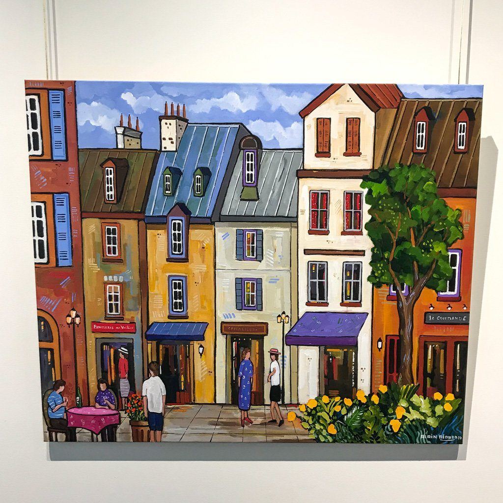 Alain Bédard Honfleur So Beautiful | 30&quot; x 36&quot; Acrylic on Canvas