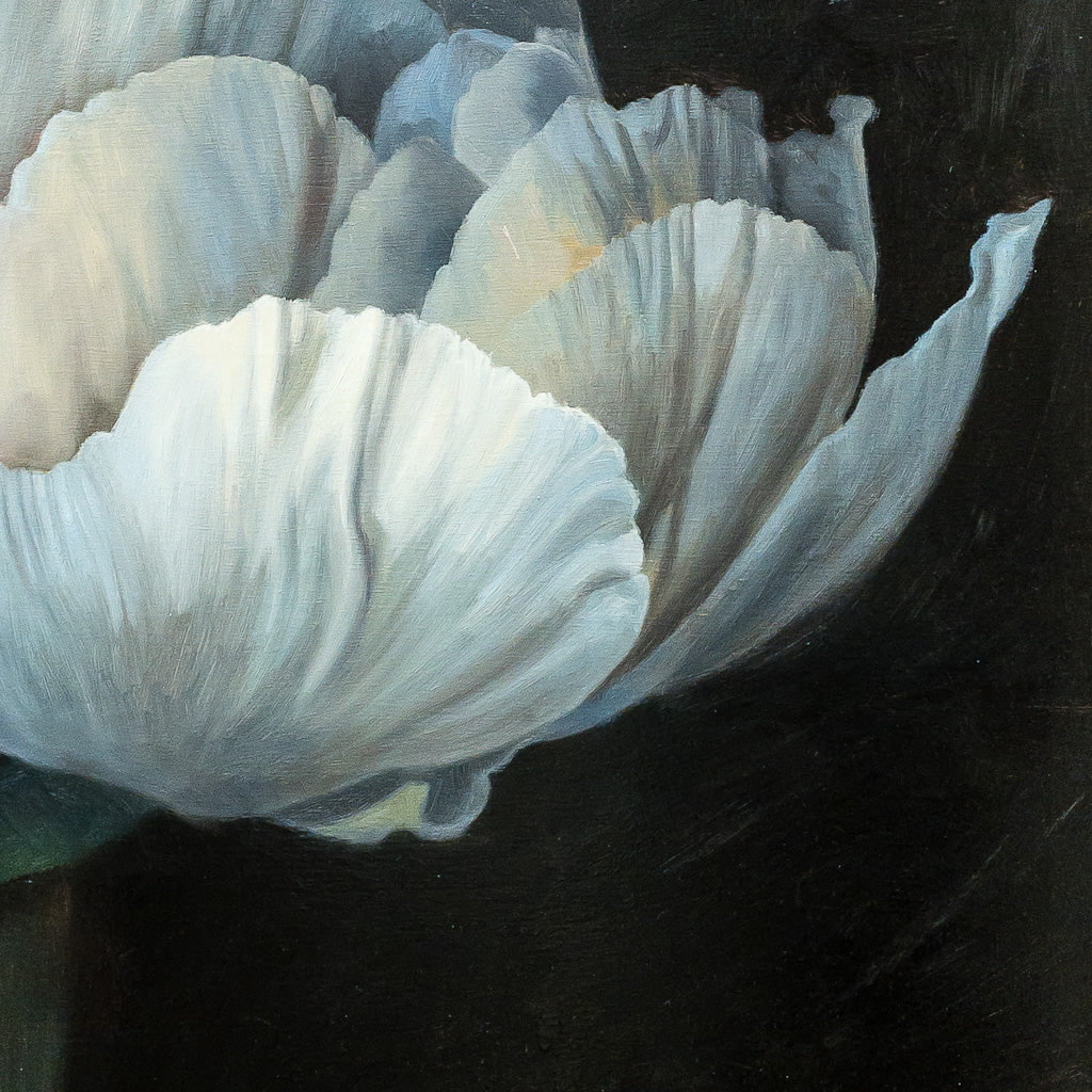 Solitary Peony IV | 24" x 30" Oil on Board James Wiens