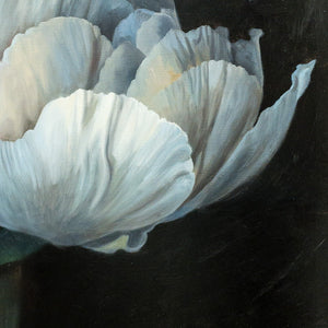 James Wiens Solitary Peony IV | 24" x 30" Oil on Board