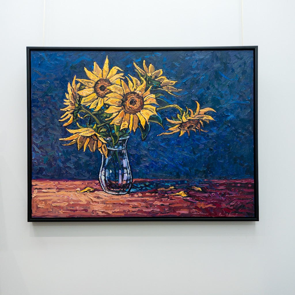 Ryan Sobkovich Still Life Sunflowers | 36" x 48" Oil on Canvas