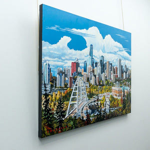 Fraser Brinsmead Autumn River Valley | 36" x 48" Acrylic on Canvas