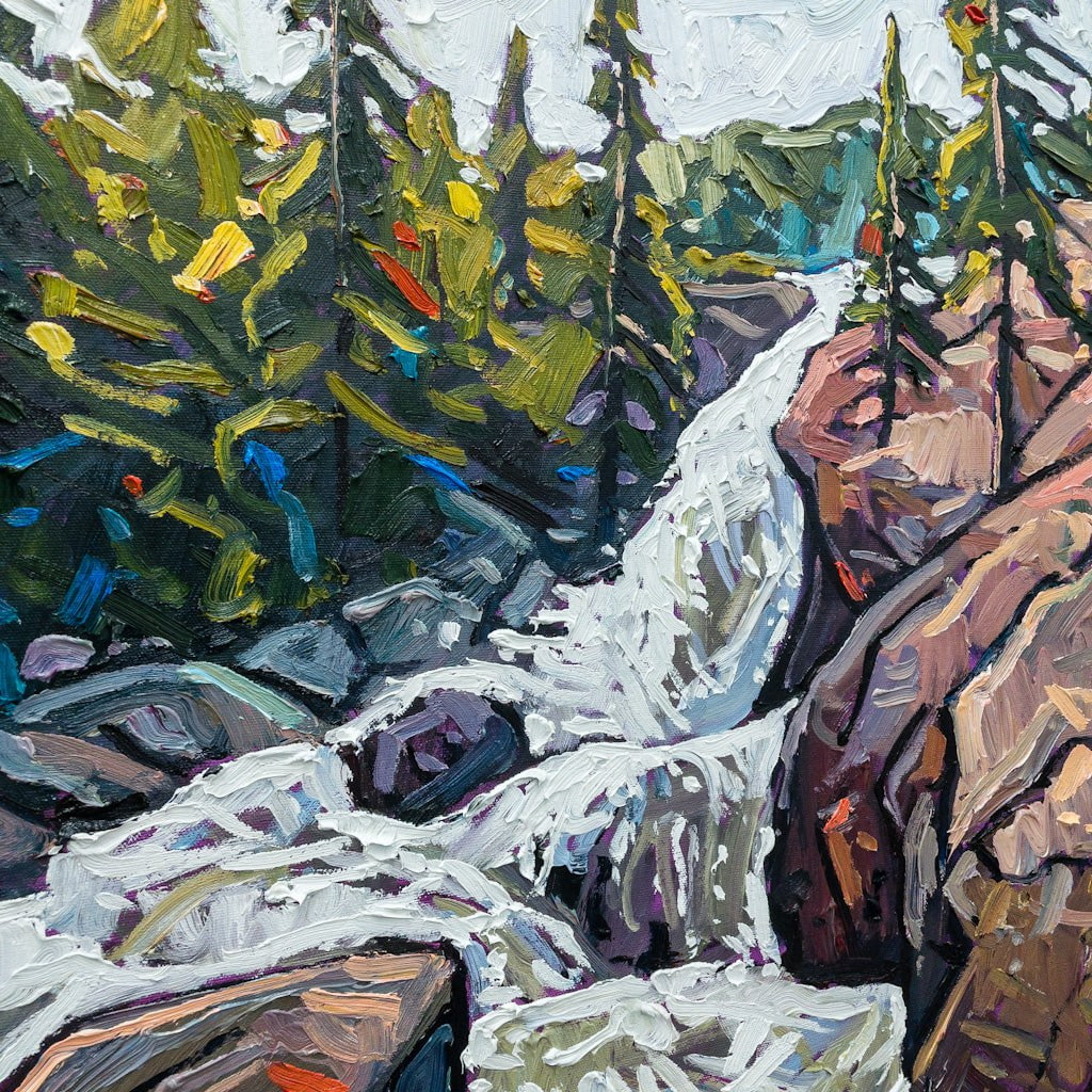 Portage The Falls | 36" x 24" Oil on Canvas Ryan Sobkovich