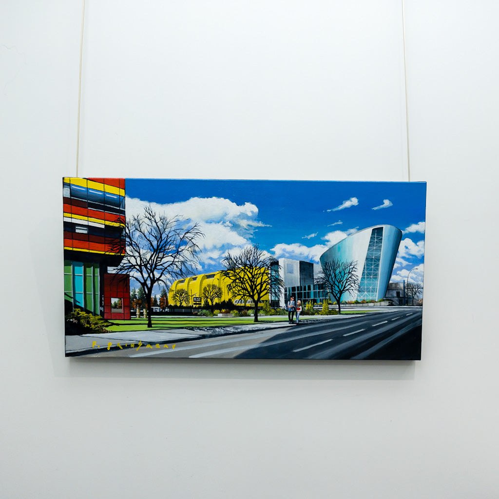 Campus Colour | 20&quot; x 40&quot; Acrylic on Canvas Fraser Brinsmead