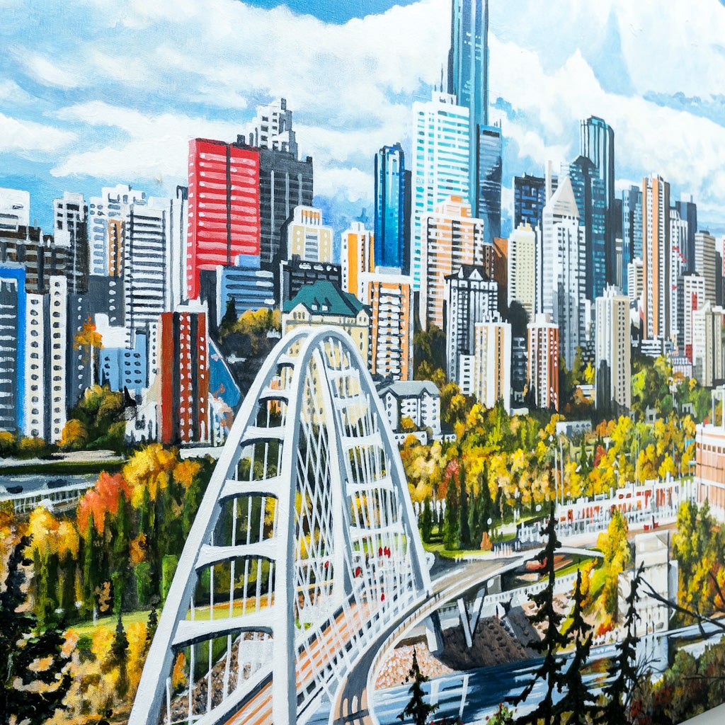 Autumn River Valley | 36" x 48" Acrylic on Canvas Fraser Brinsmead